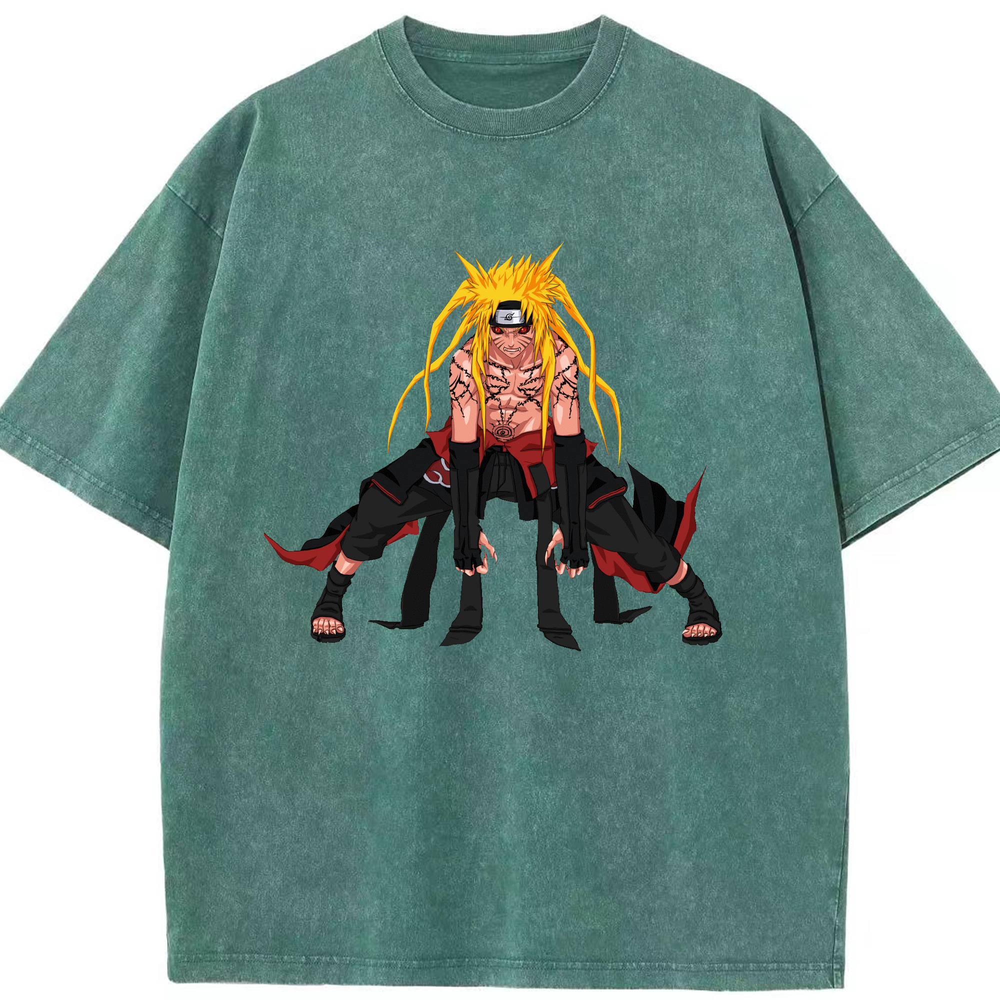 （画像用） NARUTO -ナルト- うずまき ナルト Uzumaki Naruto 綿100% ヴィンテージ風 半袖Tシャツ（フロントプリント）